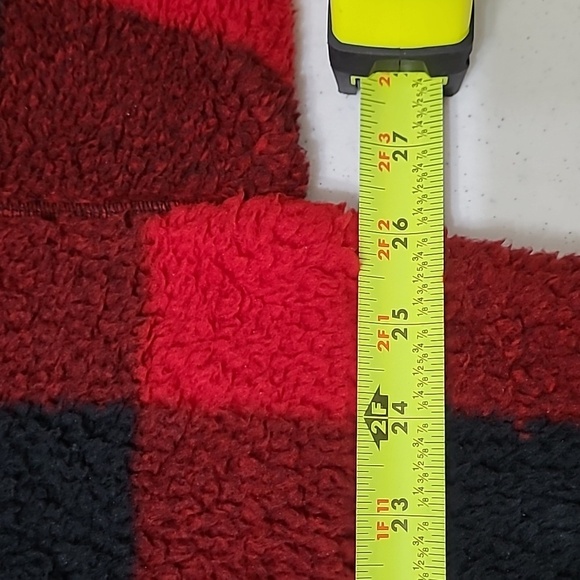 NWT True Craft 1/4 Zip Buffalo Check Plush Pullover size 2X - Picture 8 of 9